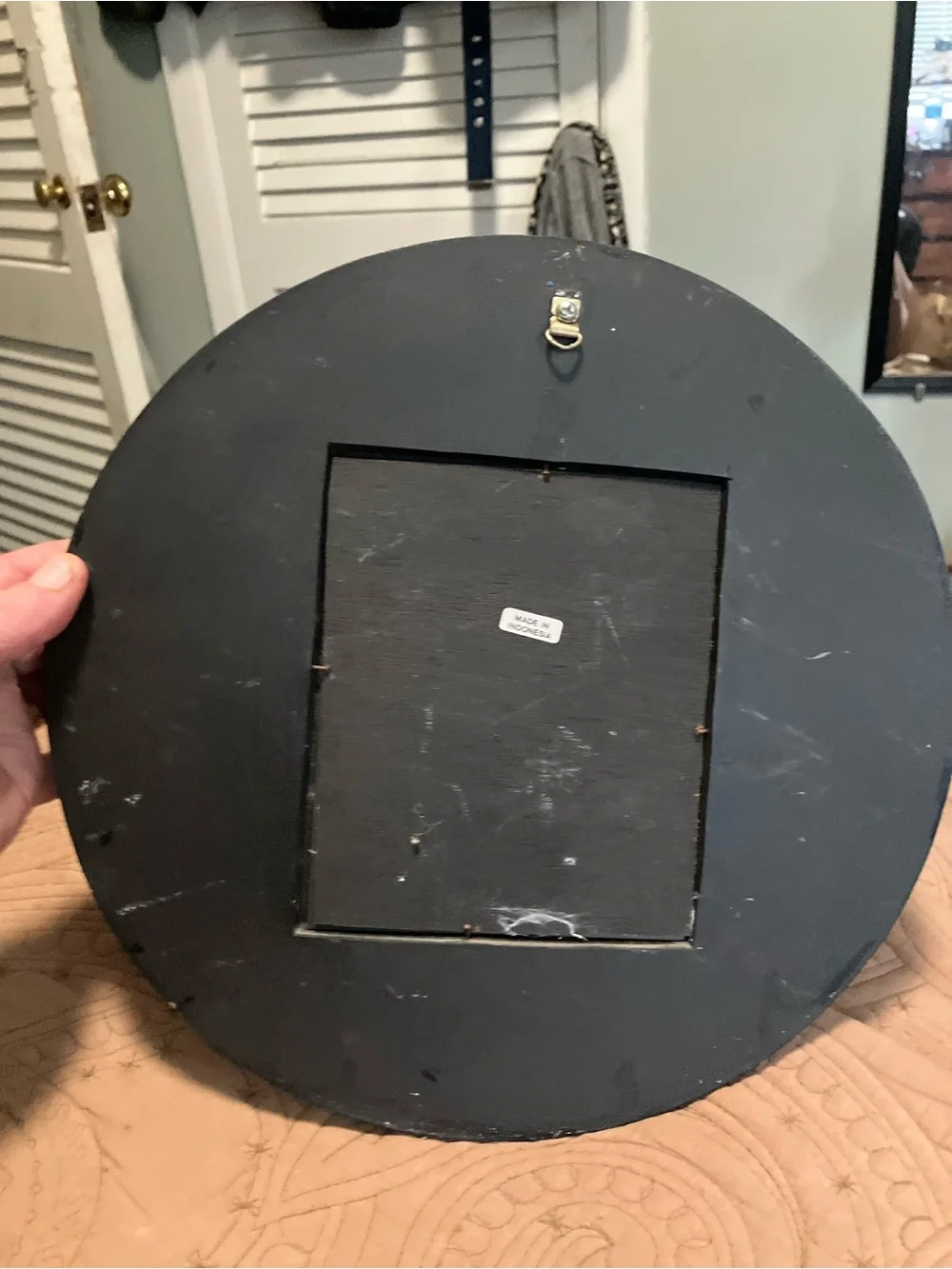 Vintage Handcrafted Celestial Sun and Moon Mirror